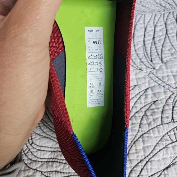 EUC LIKE NEW Rothy’s The High Point Autumn Red Women 6 - Picture 16 of 16